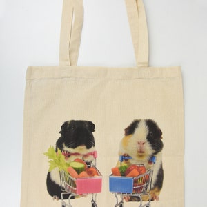 Guinea pig long handle tote bag