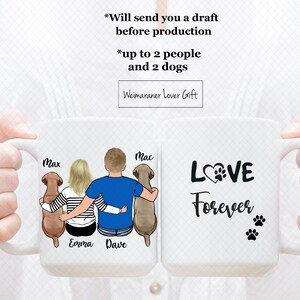 Custom Weimaraner Mug, Weimaraner Dad Mug, Weimaraner Mom Mug, Weimaraner Lover Mug, Weimaraner Lover Gift, Graduation Gift, Room Decoration