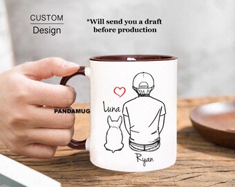 Custom French Bulldog Mug, Gift For French Bulldog Mom, Gift For French Bulldog Dad, Graduation Gift, Room Decoration