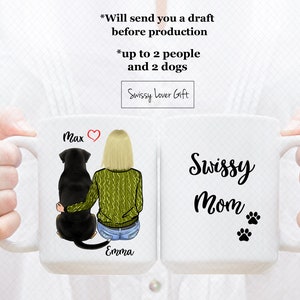Custom Greater Swiss Mountain Mug, Swissy Dad Mug, Swissy Mom Mug, Swissy Lover Mug, Swissy Lover Gift