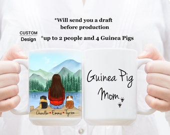 Custom Guinea Pig Mug, Guinea Pig Dad Mug, Guinea Pig Mom Mug, Guinea Pig Lover Mug, Guinea Pig Lover Gift