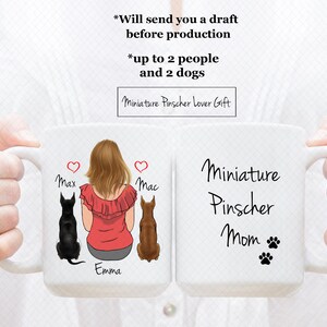 Custom Miniature Pinscher Mug, Miniature Pinscher Dad Mug, Miniature Pinscher Mom Mug, Miniature Pinscher Lover Gift