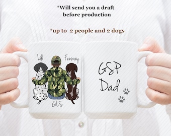 German Shorthaired Pointer Mug, German Shorthaired Pointer Lover Mug, Gift For Dog Lover, Custom Dog Mug, GSP Dad Mug, GSP Mom Mug