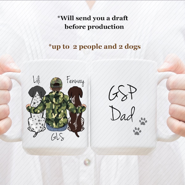 German Shorthaired Pointer Mug, German Shorthaired Pointer Lover Mug, Gift For Dog Lover, Custom Dog Mug, GSP Dad Mug, GSP Mom Mug