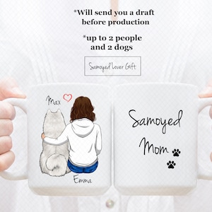 Custom Samoyed Mug, Samoyed Dad Mug, Samoyed Mom Mug, Samoyed Lover Mug, Graduation Gift, Room Decoration