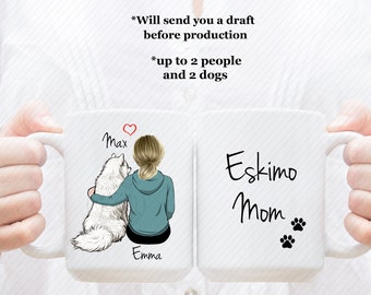 Custom American Eskimo Mug, American Eskimo Lover Mug, Gift For Dog Lover, American Eskimo Dad Mug, American Eskimo Mom Mug