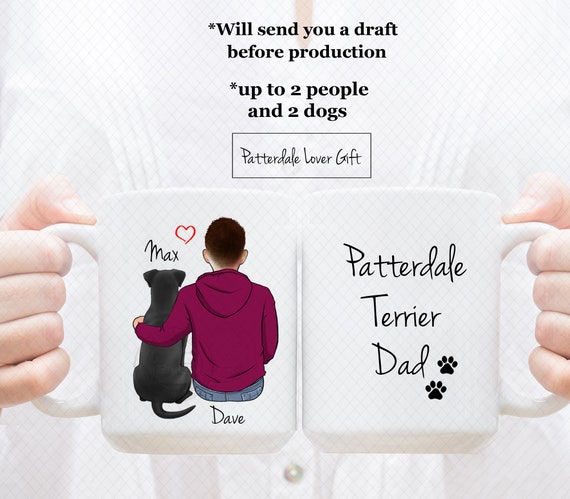 Patterdale Terrier 'Love You Dad' Mug+Coaster Christmas/Birthday Gift DAD-181MC 