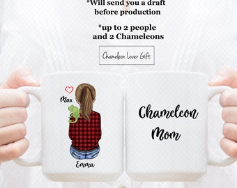 Custom Chameleon Mug, Chameleon Dad Mug, Chameleon Mom Mug, Chameleon Lover Mug, Chameleon Lover Gift, Graduation Gift, Room Decoration