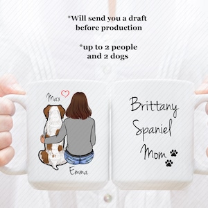 Custom Brittany Spaniel Mug, Brittany Spaniel Dad Mug, Brittany Spaniel Mom Mug, Brittany Spaniel Lover Mug, Brittany Spaniel Lover Gift