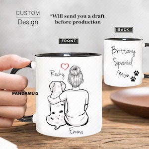 Custom Brittany Spaniel Mug, Brittany Spaniel Mom Mug, Brittany Spaniel Dad Mug,  Brittany Spaniel Lover Gift