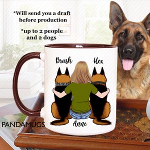 Custom German Shepherd Mug, German Shepherd Dad Mug, German Shepherd Mom Mug, German Shepherd Lover Mug, Graduation Gift, Room Decoration