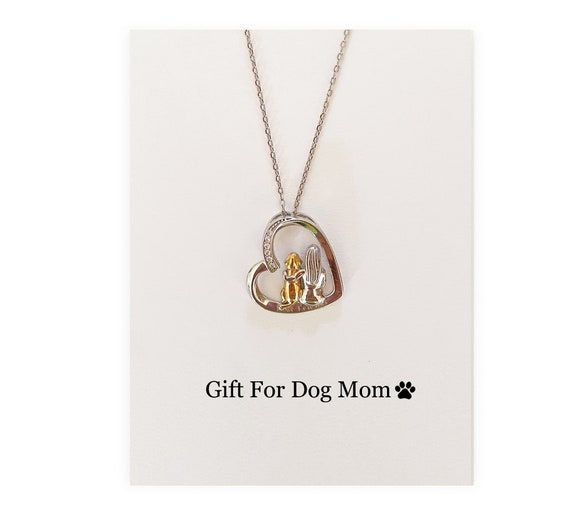 Dog mom necklace on sale gold