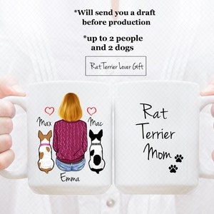 Custom Rat Terrier Mug, Rat Terrier Dad Mug, Rat Terrier Mom Mug, Rat Terrier Lover Mug, Graduation Gift, Room Decoration