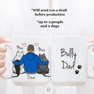 Custom American Bully Mug, American Bully Lover Mug, Gift For Dog Lover, Custom Dog Mug, American Bully Dad Mug, American Bully Mom Mug