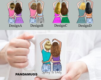 Best Friends Mug, Soul Sisters Mug, Personalized Best Friend Gift, Friendship Gift, Sister Gift