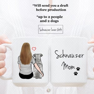 Custom Schnauzer Mug, Schnauzer Dad Mug, Schnauzer Mom Mug, Schnauzer Lover Mug, Schnauzer Lover Gift