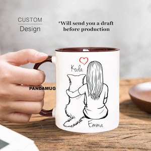 Border Collie Mug, Personalized Border Collie Mug, Custom Dog Mom, Dog Lover Gift, Gift For Dog Mom, Gift For Dog Dad