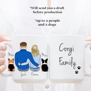 Custom Corgi Mug, Corgi Lover Mug, Gift For Dog Lover, Corgi Dad Mug, Corgi Mom Mug