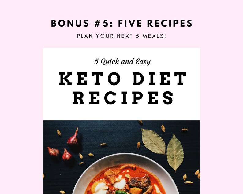 Simple Keto Ketogenic Weekly Diet Meal Planner & Tracker - Etsy