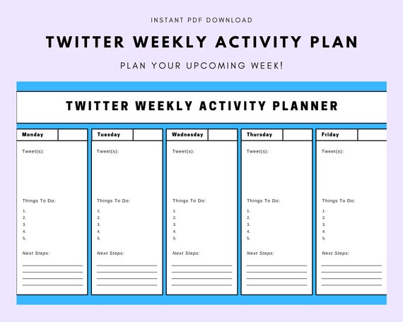 Printable Twitter Template