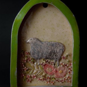 Ceramic shrine art clay altar nicho glaze
