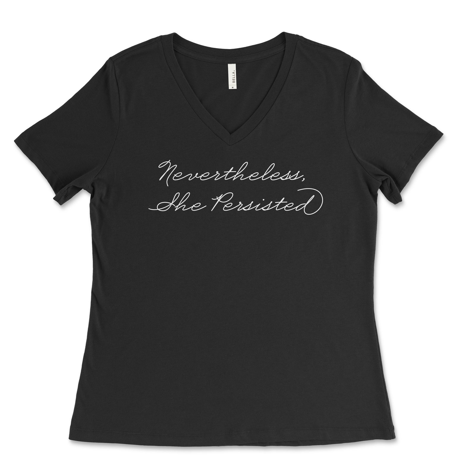 Nevertheless She Persisted Feminist Vneck Shirt Feminist Etsy