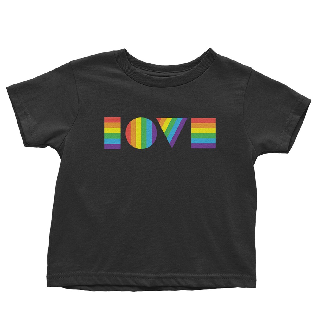LGBTQ LOVE Shirt Toddler LGBTQ Kids Shirt Kids Gay Pride Shirt Love is ...