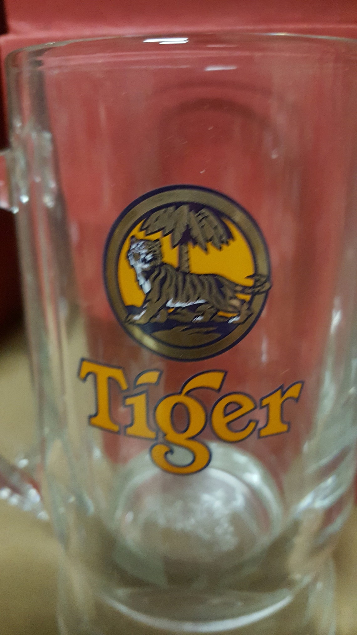 Tiger Beer Glasses 1 Mug & 1 Glass Singapore's Favorite Etsy