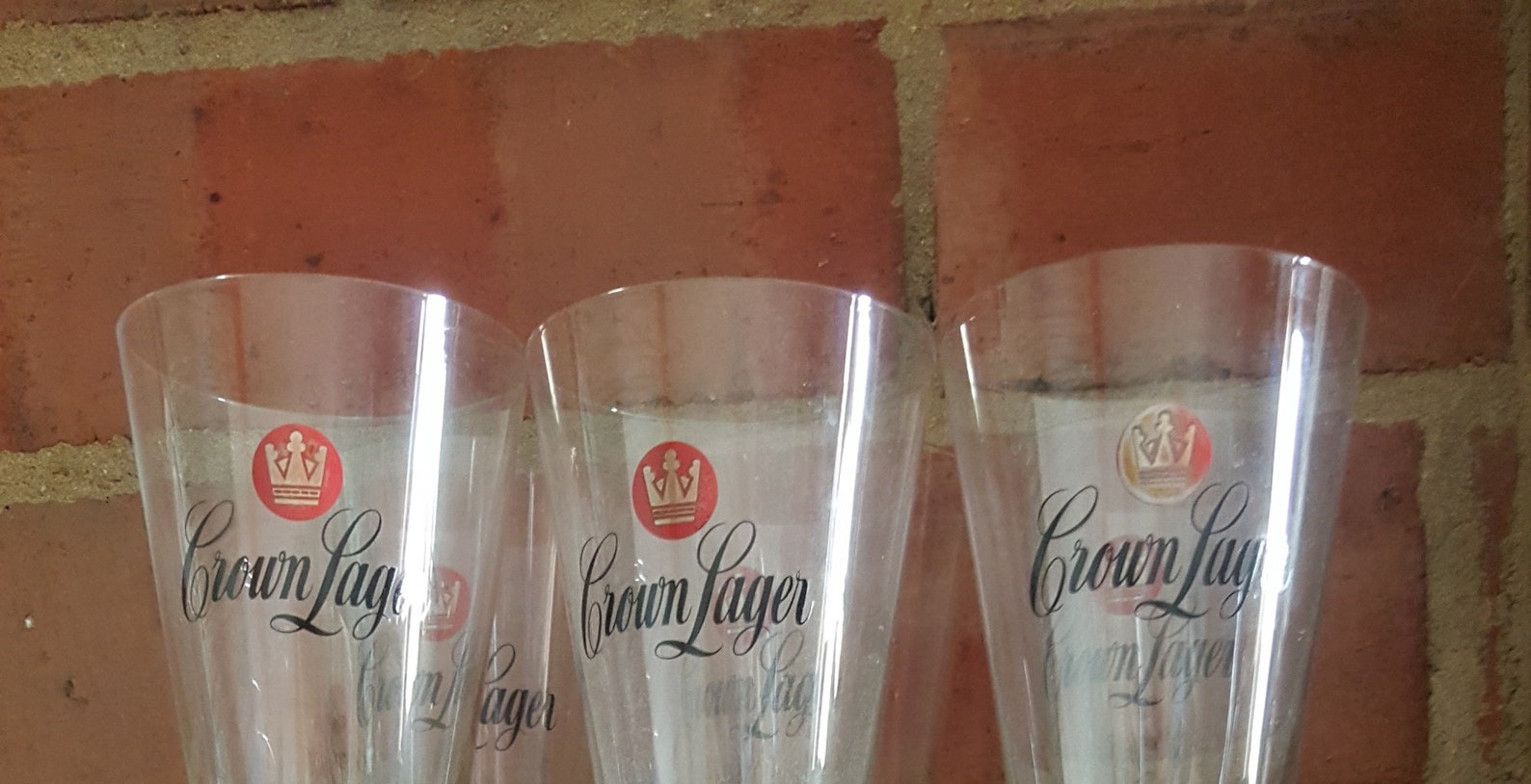Vintage Crown Beer Glasses Old School Australian Quality | Etsy