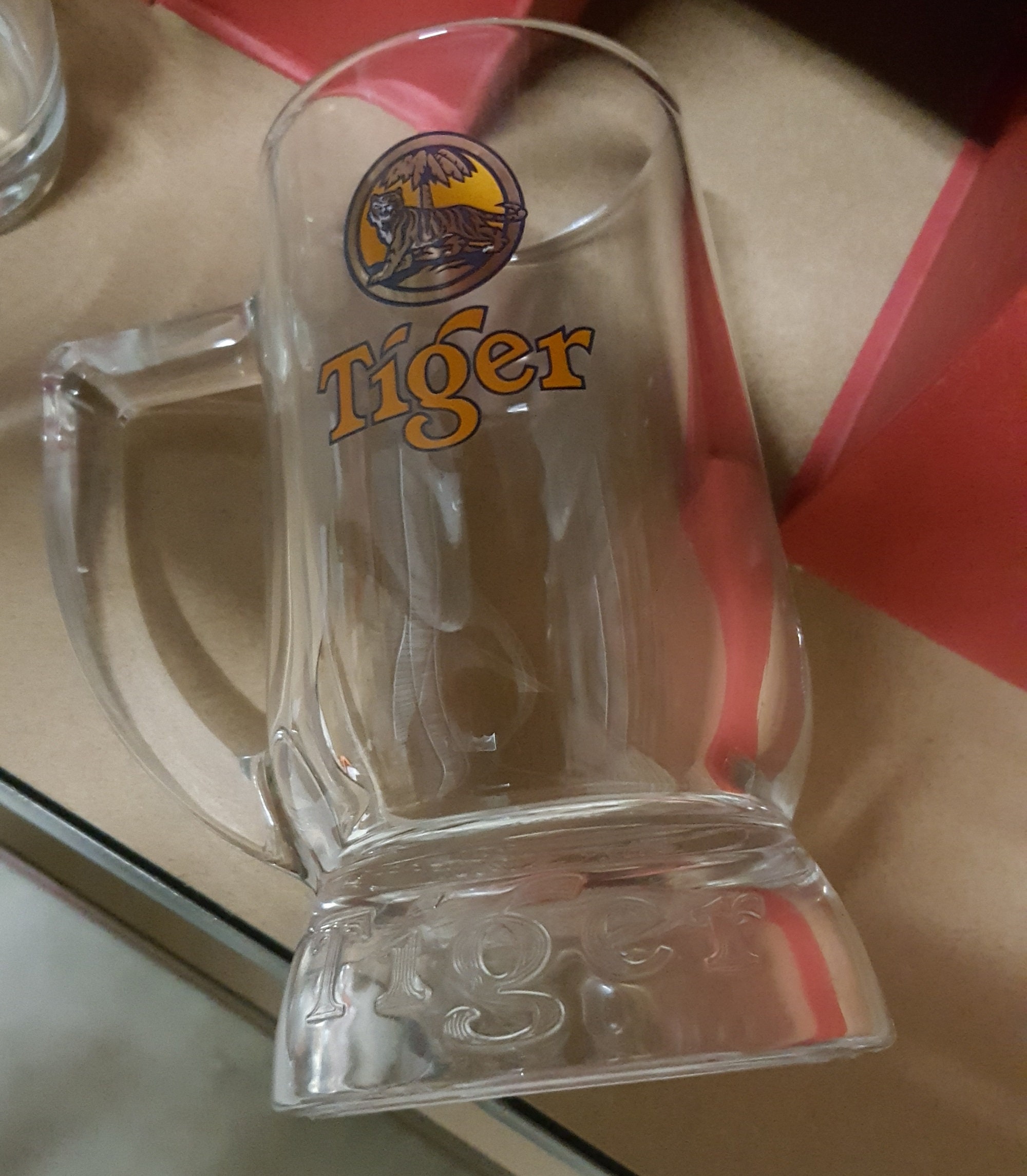 Tiger Beer Glasses 1 Mug & 1 Glass Singapore's Favorite Etsy