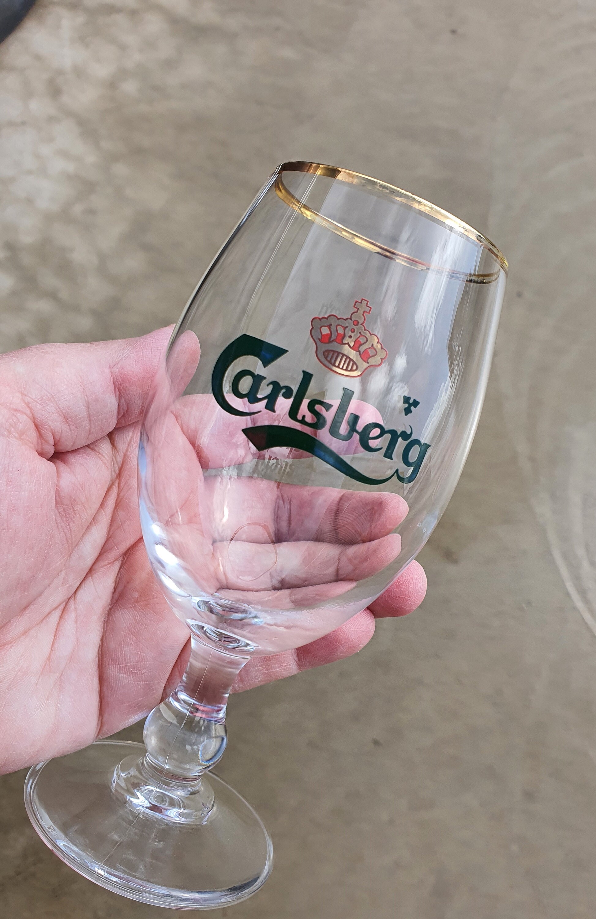 Carlsberg Beer Glasses Quality Danish Glassware Set Of 6 Etsy