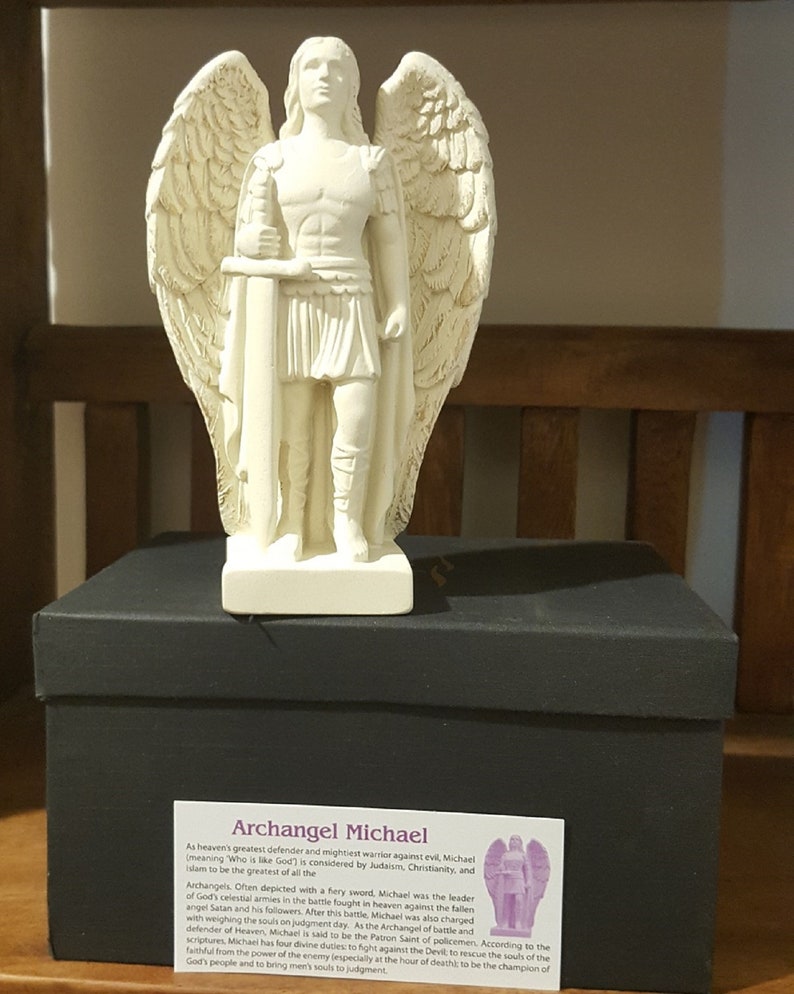 Archangel Michael Statue The  Mighty Spiritual Protector Gift image 2