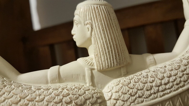 Egyptian Goddess Statue Isis Winged  Spiritual Statue  image 5