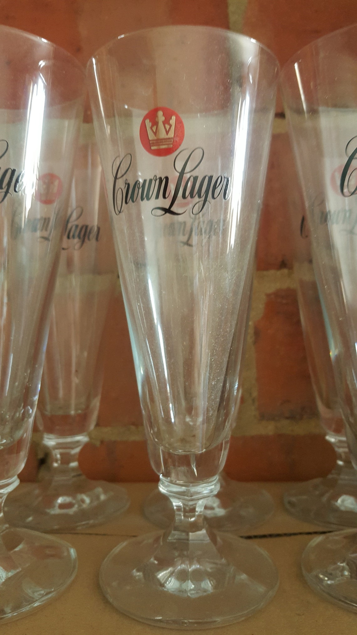 Vintage Crown Beer Glasses Old School Australian Quality Etsy