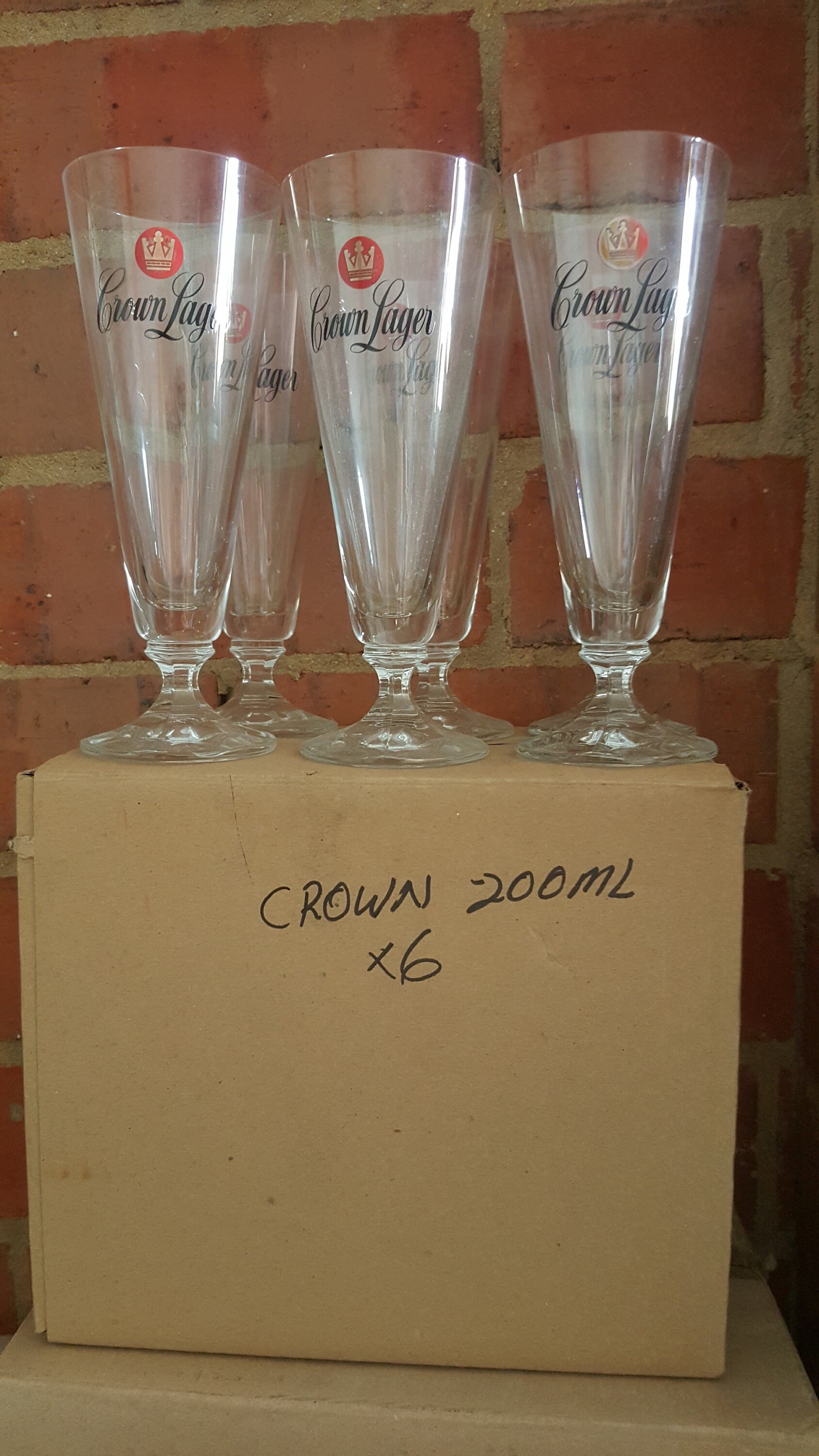 Vintage Crown Beer Glasses Old School Australian Quality Etsy