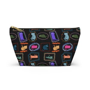 Colorful Cat Accessory Pouch | Purse Organizers, Gift for Cat Lovers, Travel Bag, Pet-Themed Makeup Bag, Fun Pencil Case