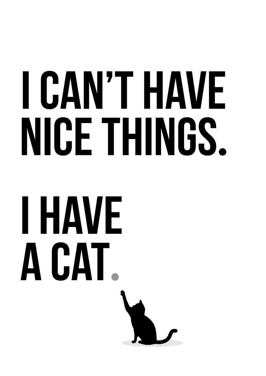 Funny Cats Ruin Everything CAT Poster Print A3 A4 Etsy