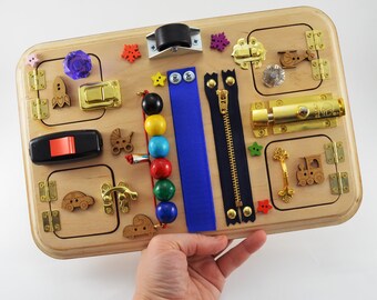 Travel busy board Busy board Baby gifts Halloween baby gifts Toy for travel Toy for boy Christmas baby gifts Gift 1st Toy for autism Gifts