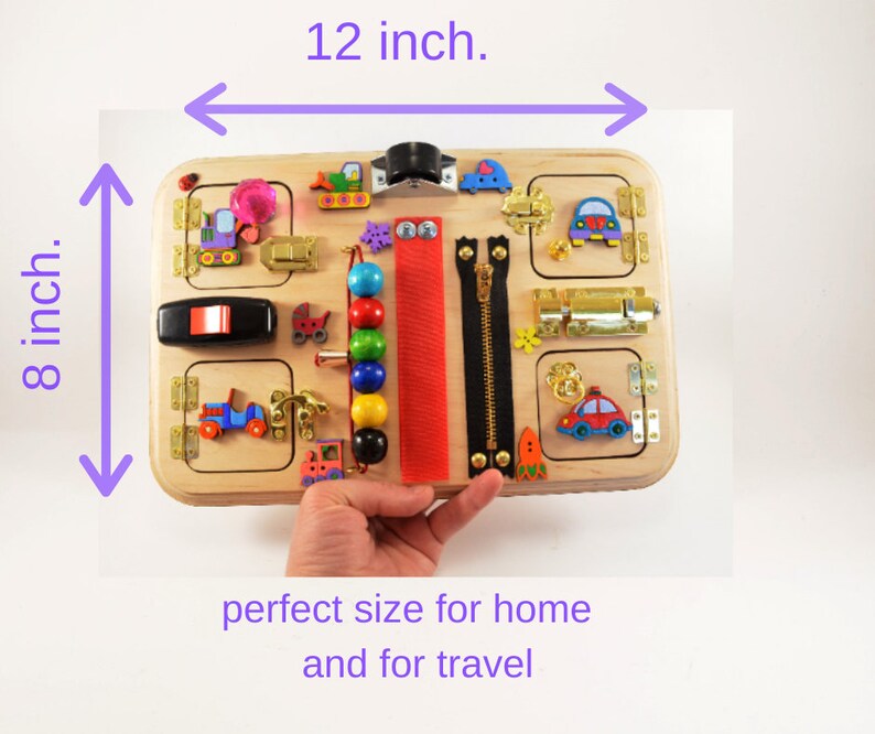 Busy board 1 year old customized busy board Toys toddler Etsy