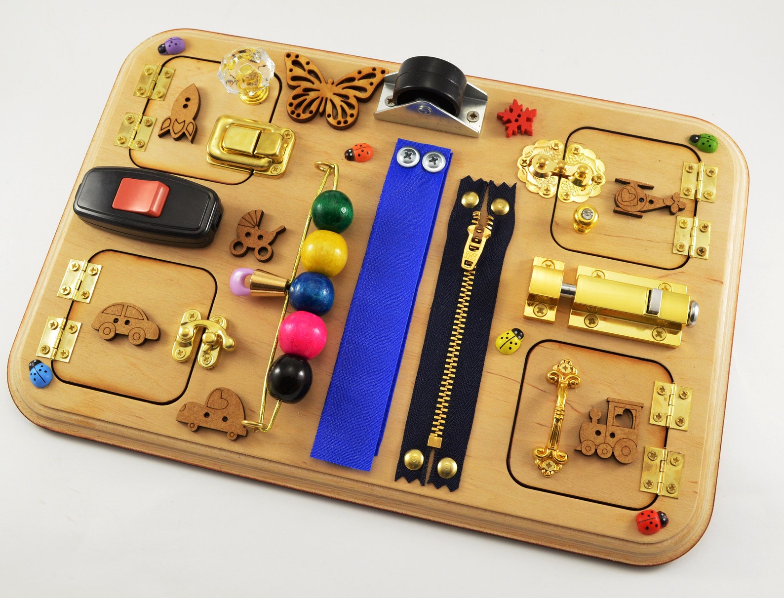 Montessori toddler busy board perfect gift for 2 year old Etsy