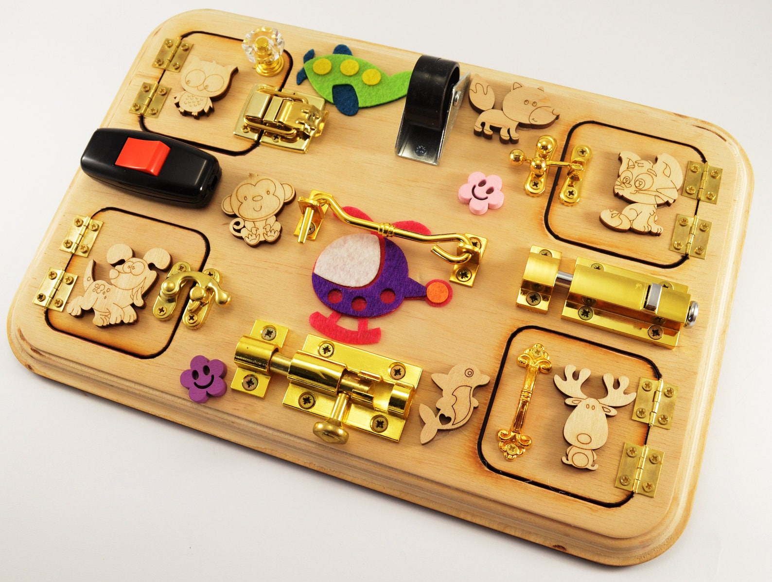 Activity for kids Latch board Busy board Sensory board Baby Etsy