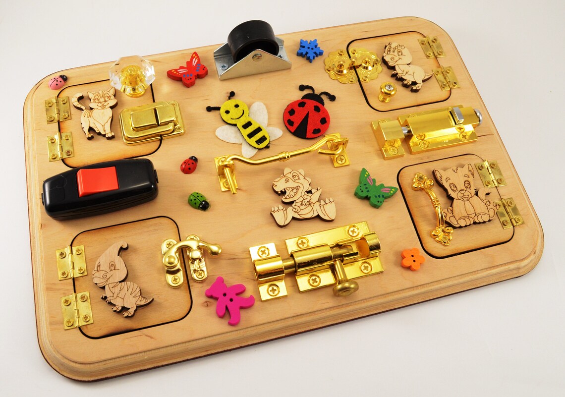 Busy board Botany Nature Insects Animals toys Unique toys Etsy