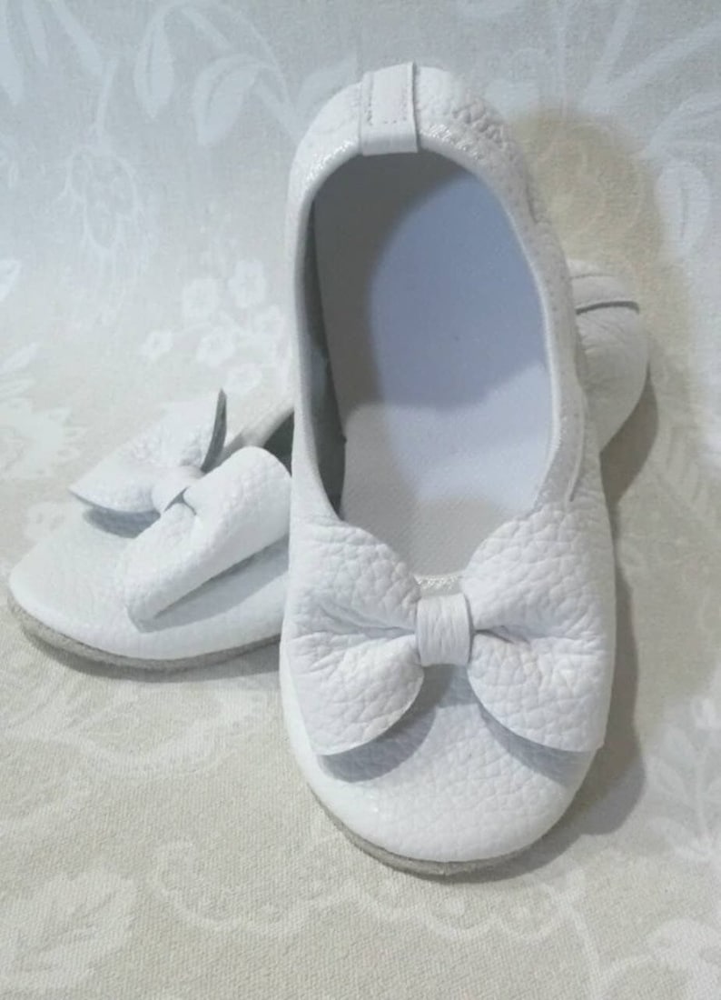 Leather Gymnastic//Training//Dance//Trampoline Shoes White