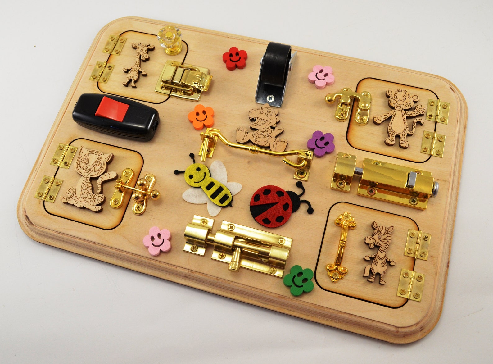 Busy board Botany Nature Insects Animals toys Unique toys Etsy