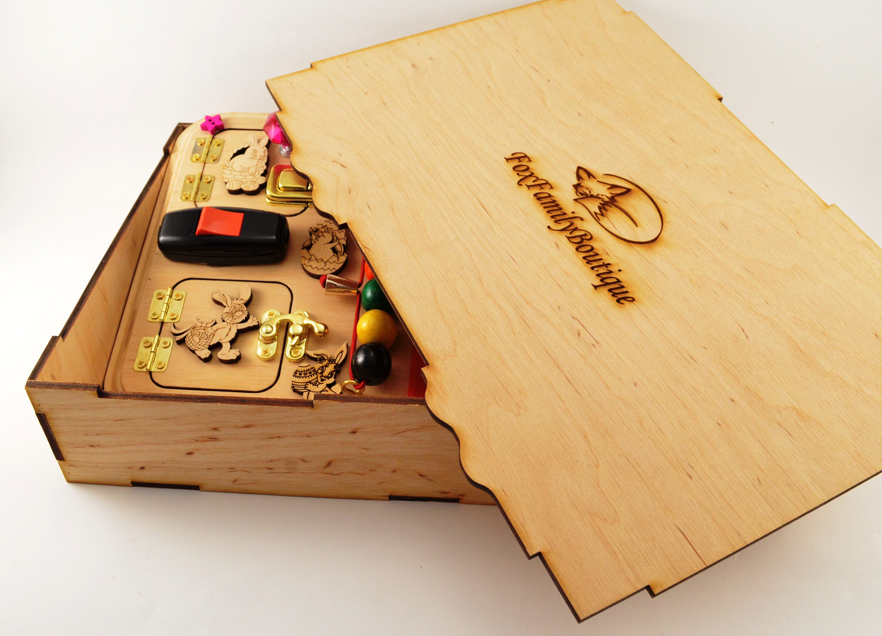 Easter baby gift Busy board for toddler Easter kid toys Happy Etsy