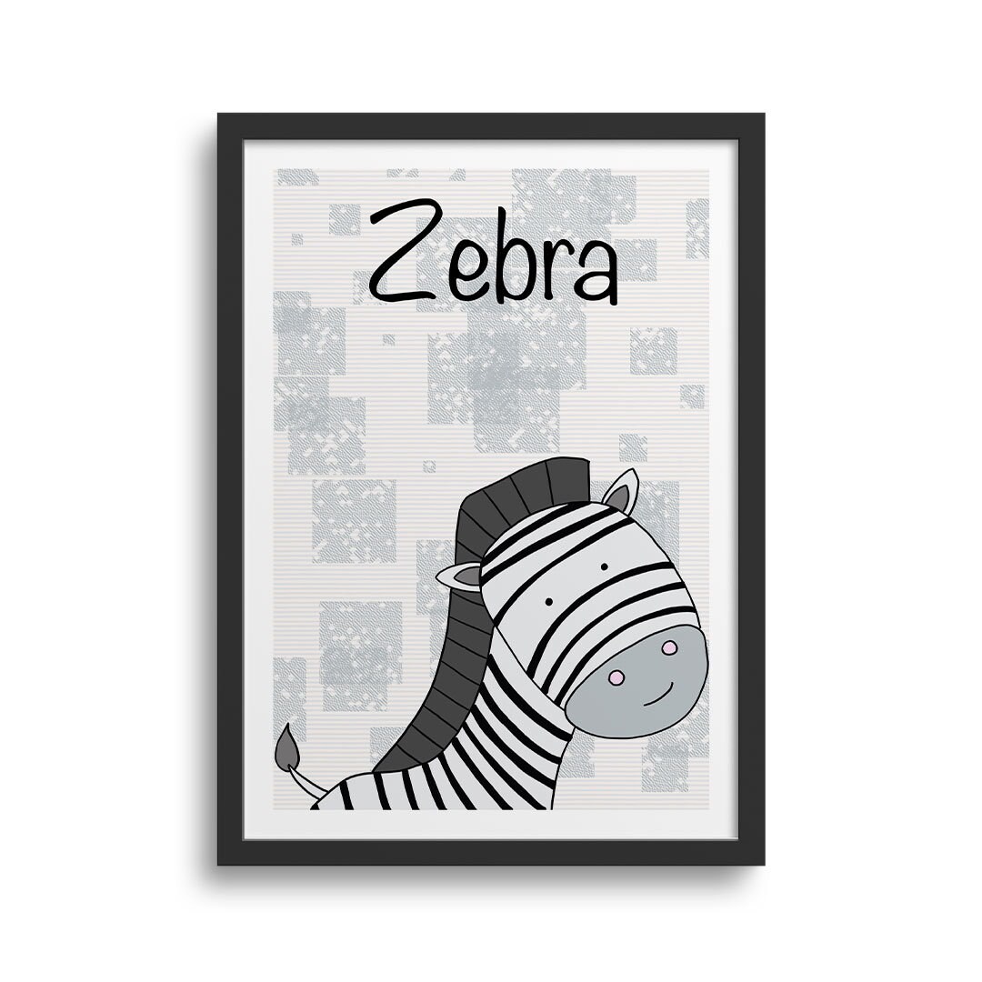 Zebra Nursery Art Zebra Art Zebra Print | Etsy