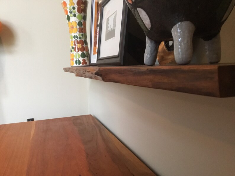 Live Edge Shelf Live Edge Floating Shelf Custom Orders Etsy