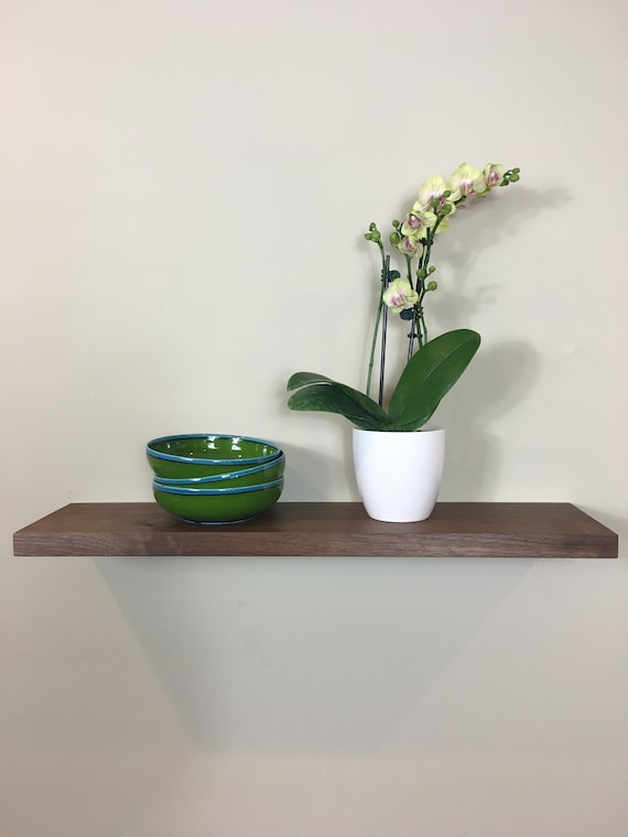 Floating Shelf Thin Floating Shelf Utilitarian Etsy