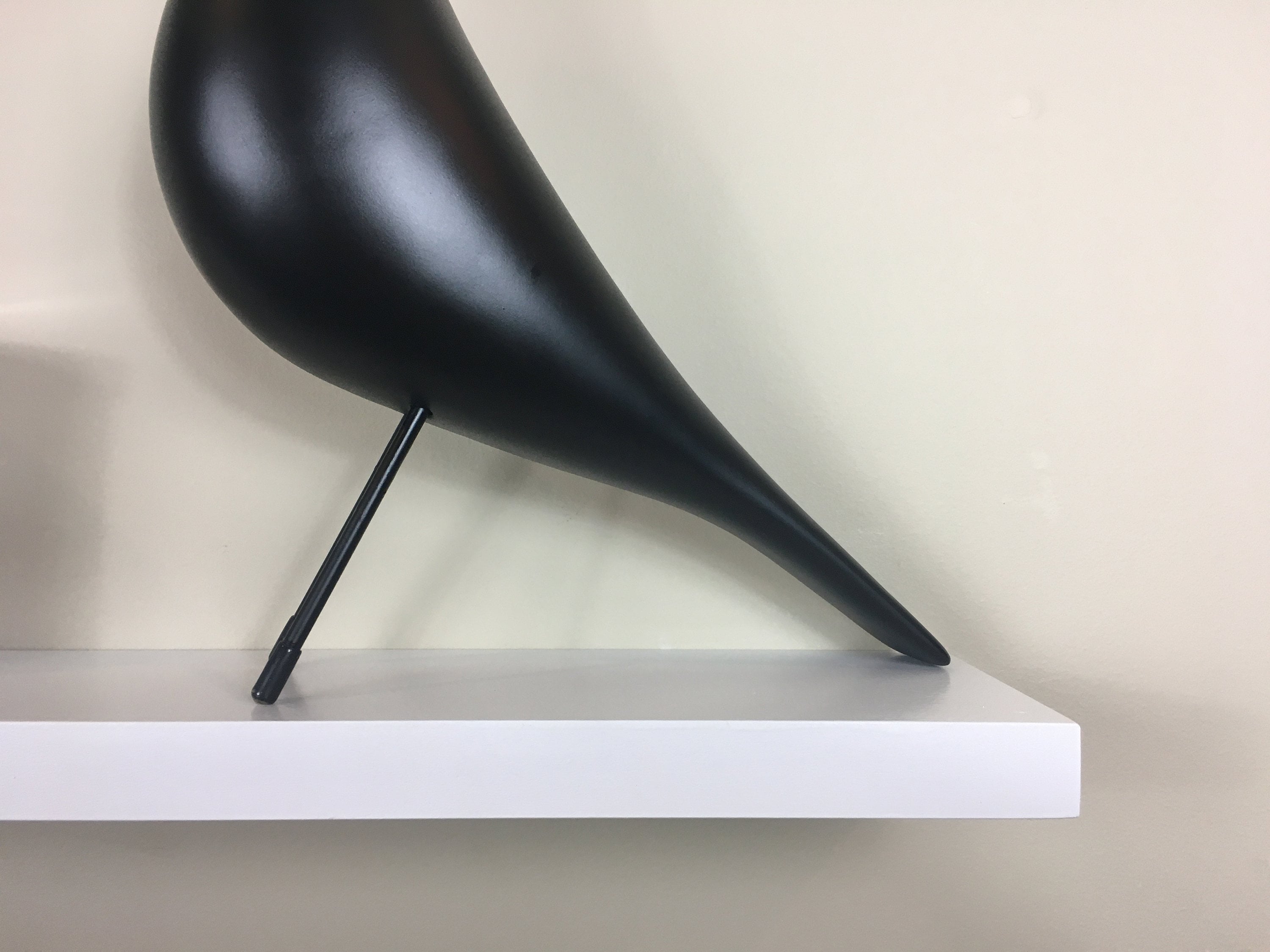 White Floating Shelf Thin White Floating Shelf Utilitarian Etsy