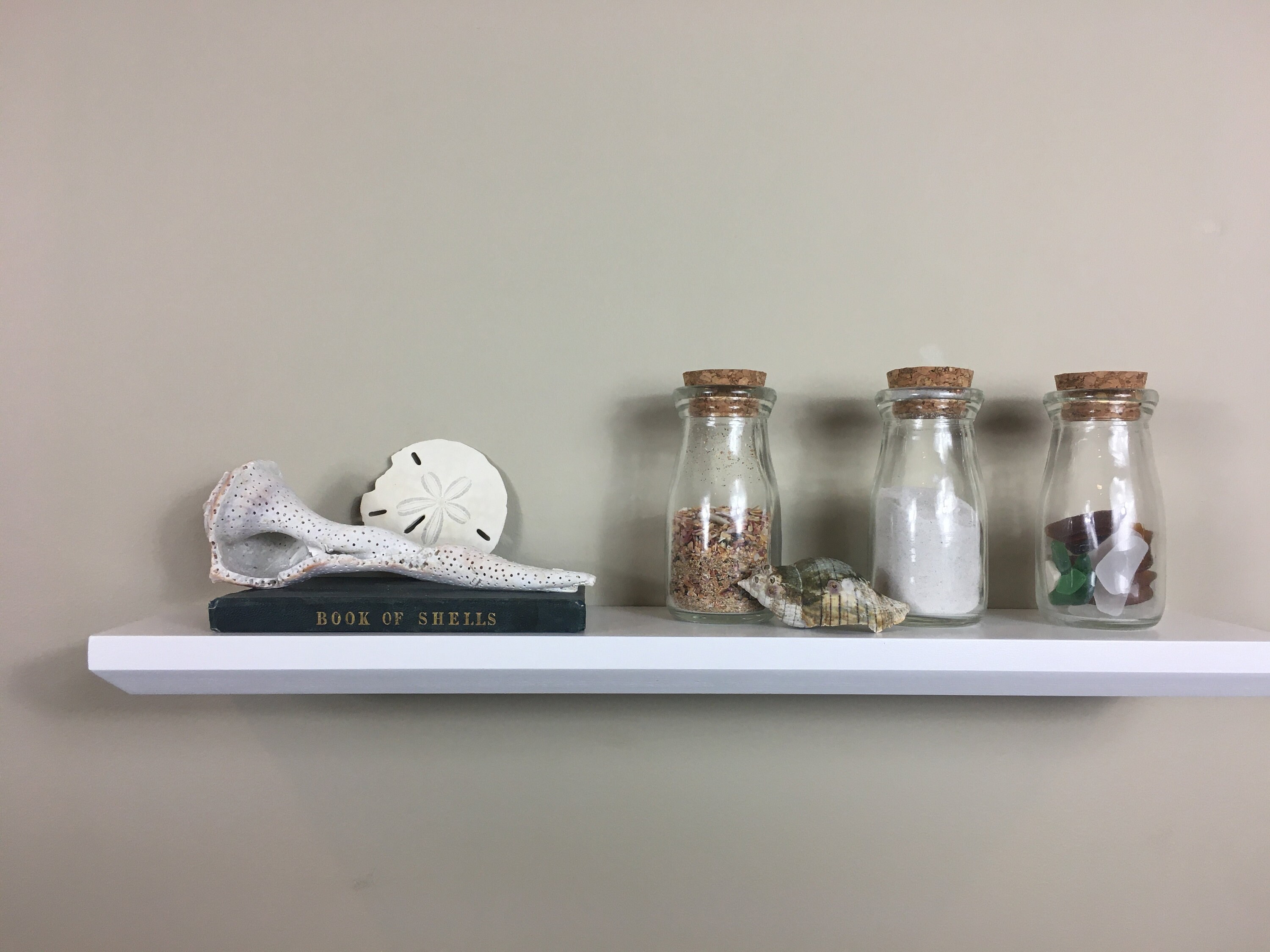 White Floating Shelf Thin White Floating Shelf Gemini Etsy